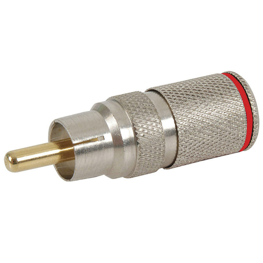 Crimpless RCA Plug - Red