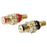 Fully Insulated Gold Plated Binding Posts / Banana Sockets (BLACK)