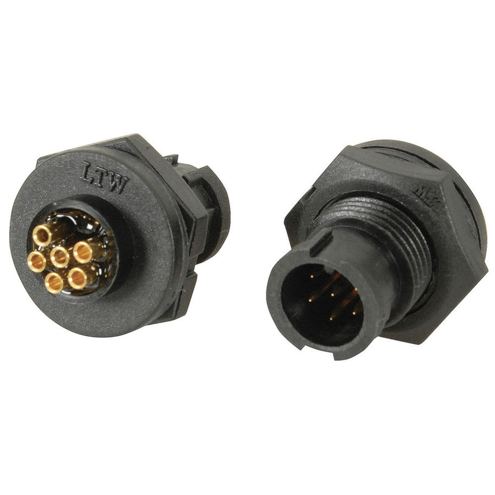 IP67 6 Pin Panel Mount Plug