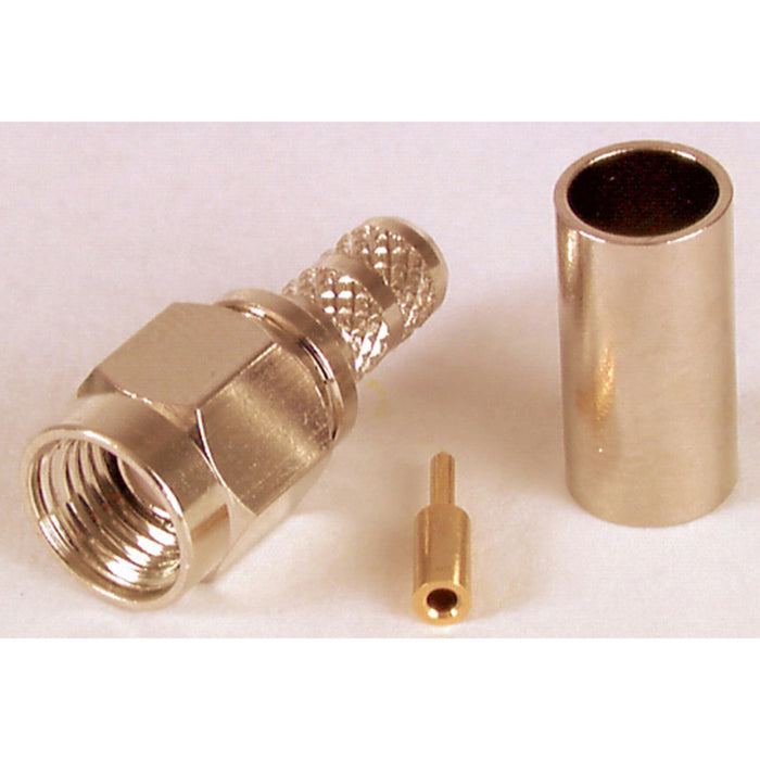 Gold SMA CRIMP Plug - RG58U