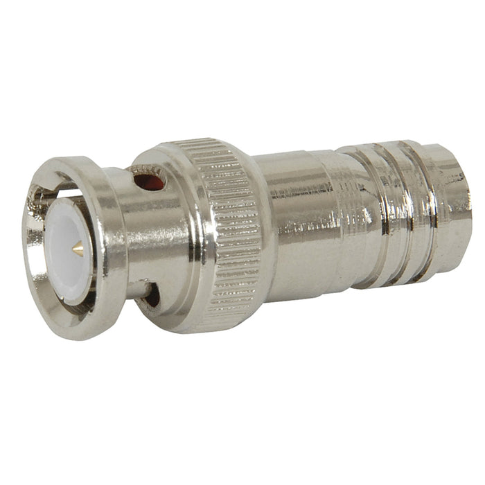 BNC Line Plug with Integral Crimp Ring & Centre Pin