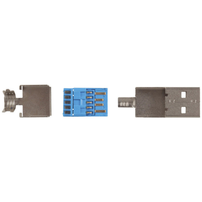 Line Mount USB 3.0 Type A Plug