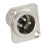 Amphenol Chassis Mount D-Series XLR Socket - Male