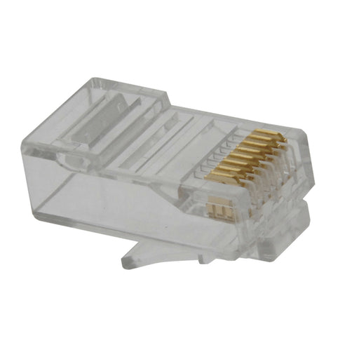 RJ45 Modular Plugs for Stranded and Solid Cat 6 Cable Pk10