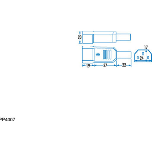 IEC Line Male Power Plug