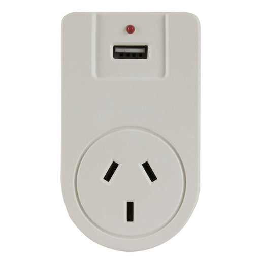 Europe Mains Travel Adaptor with USB