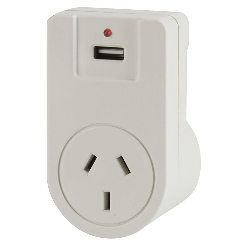 Europe Mains Travel Adaptor with USB