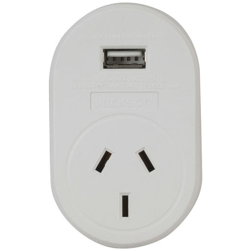 UK Mains Travel Adaptor with USB