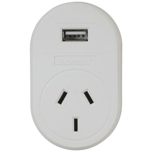 USA 3-Pin Mains Travel Adaptor with USB