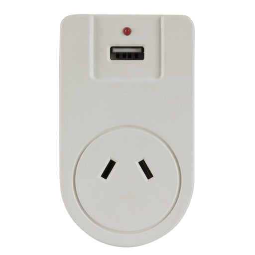 Japan 2-Pin Mains Travel Adaptor with USB