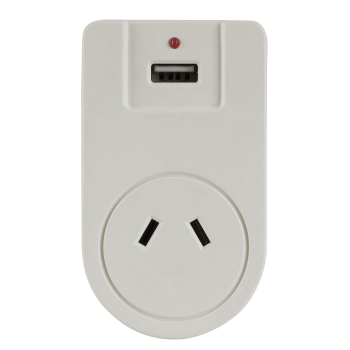 Japan 2-Pin Mains Travel Adaptor with USB