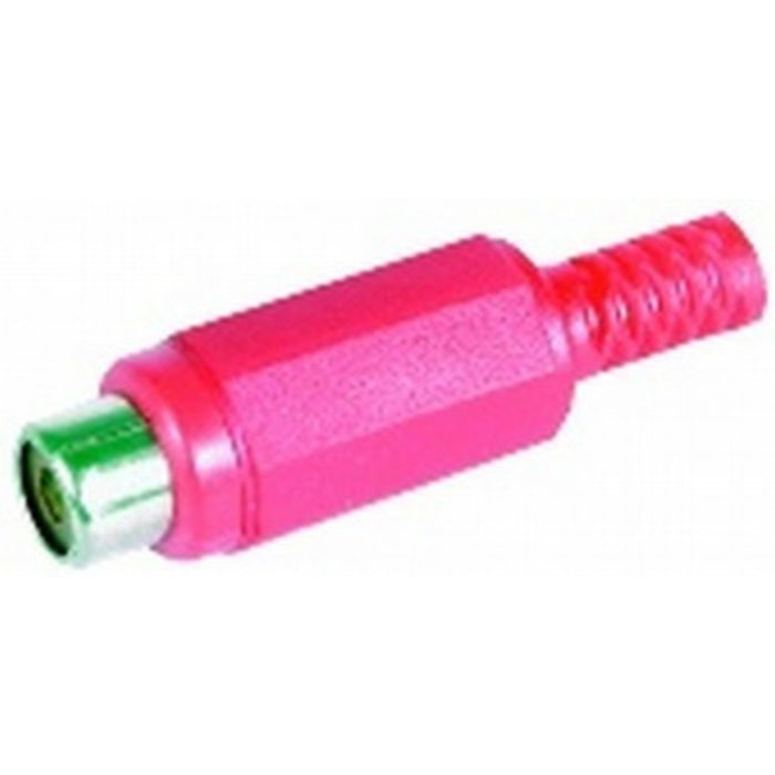 Red - PLASTIC Line Socket RCA