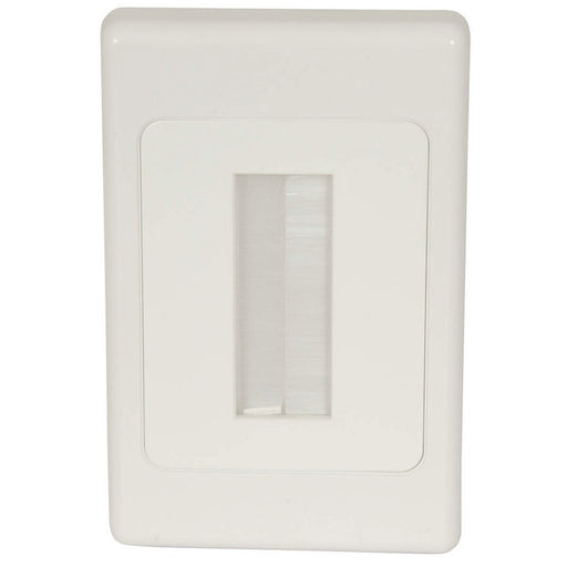 Brush Cable Entry Wall Plate