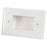 Recessed Cable Entry Wall Plate - Small