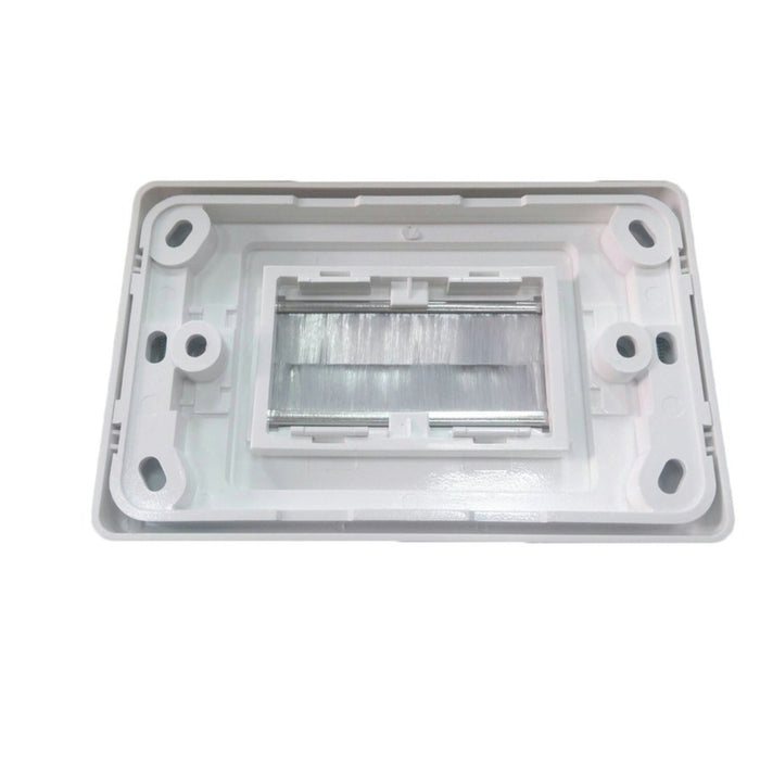 Brushed Rear Cable Entry Wall Plate