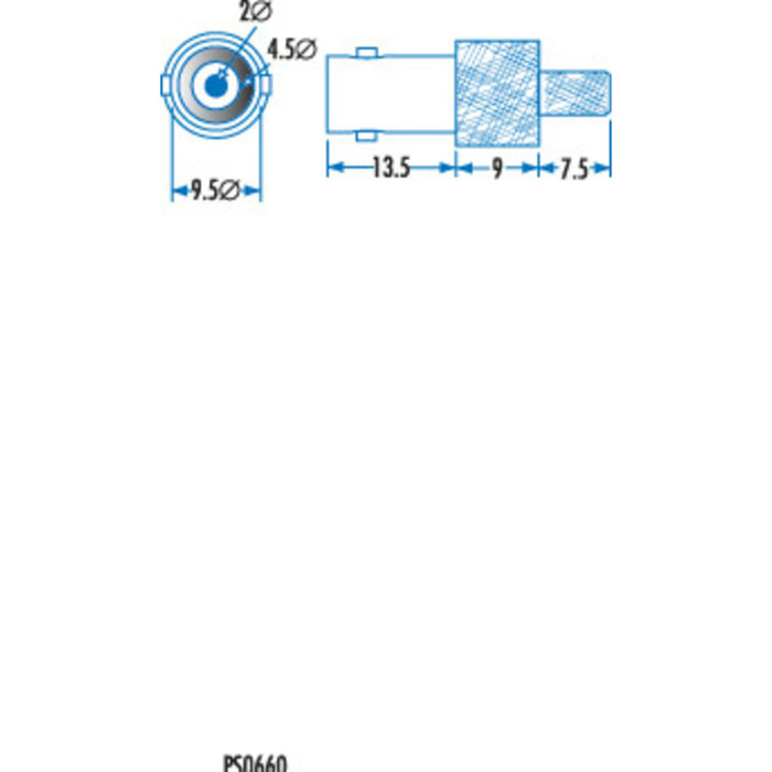 BNC Line Socket - CRIMP TYPE