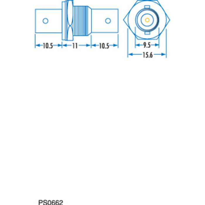 DOUBLE BNC Female PANEL MOUNT