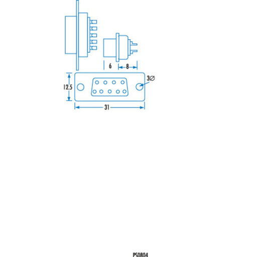 DB9 Female Connector - Solder