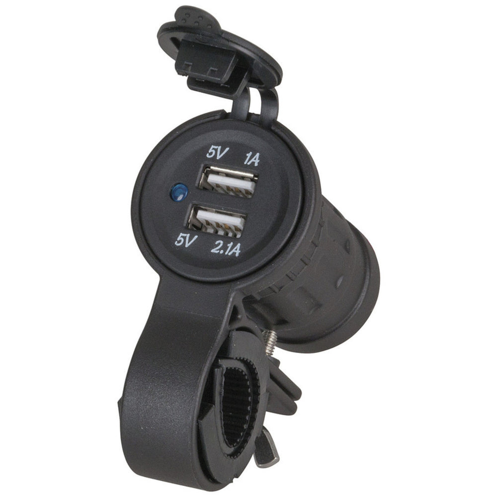 Motorcycle Dual USB Socket Mount