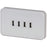 USB Wallplate 240V GPO with 4 x 3.15A USB Sockets