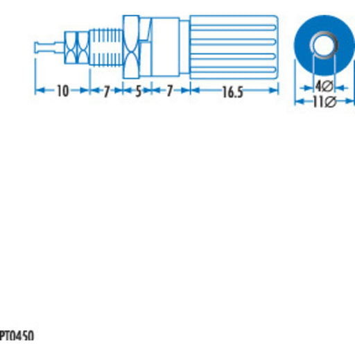 Blue DELUXE BINDING POST