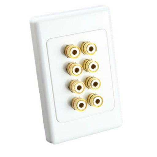 Gold Screw Terminals on Large Wallplate x 8