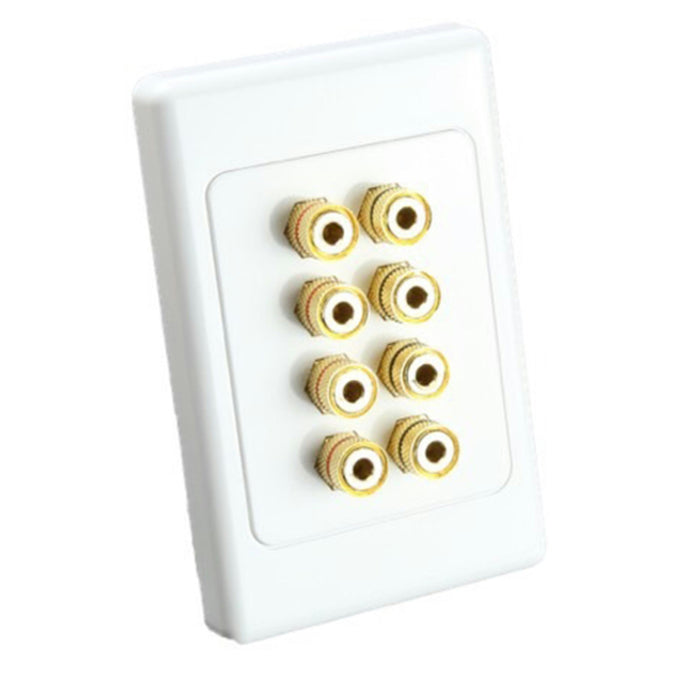 Gold Screw Terminals on Large Wallplate x 8