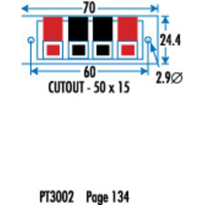 4 Way Push Connection Speaker Terminal