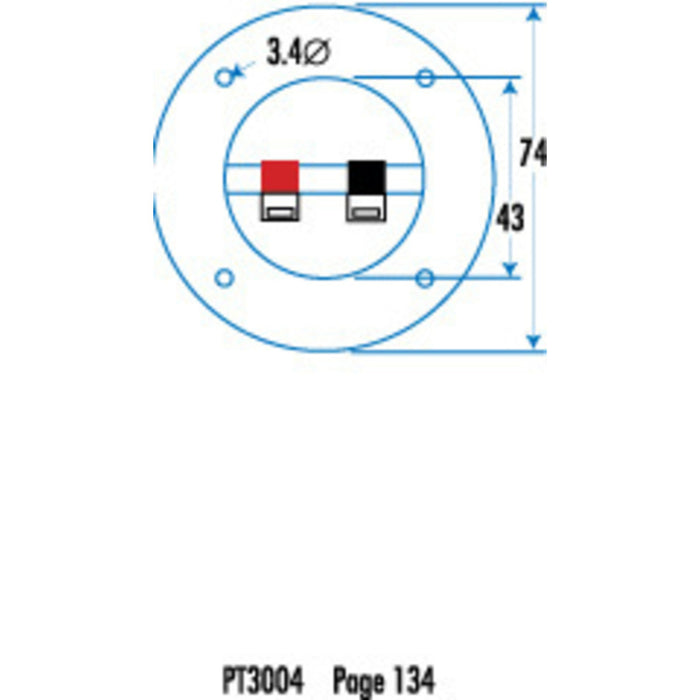 Large Round Push Connector Speaker Terminal