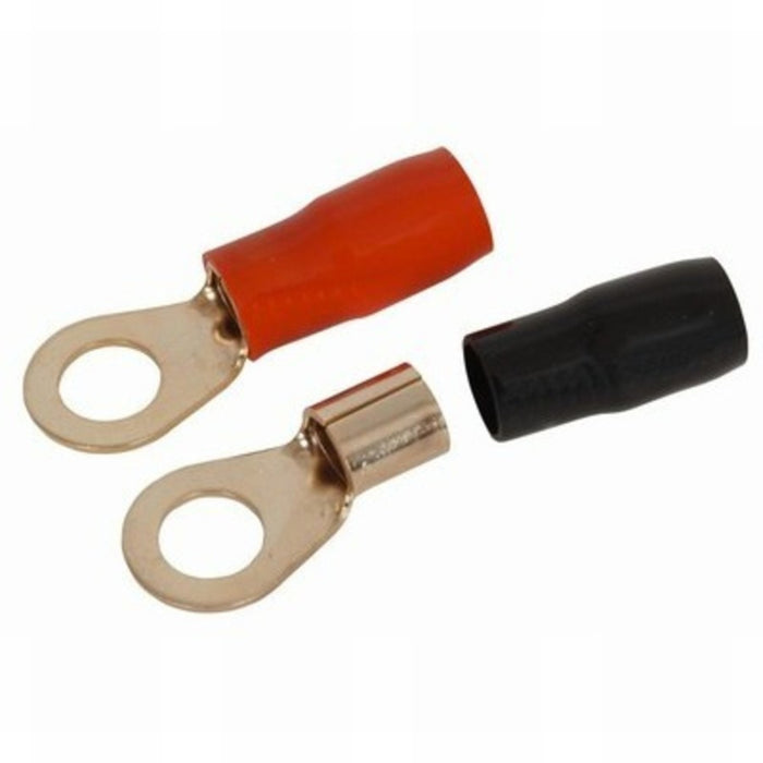 Red & Black Large Eye Terminals 8GA Pack