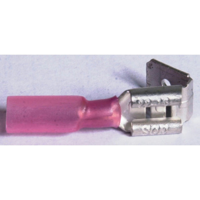 Piggy Back Female Spade - Red - Pkt. 8 - Self Sealing Quick Connectors