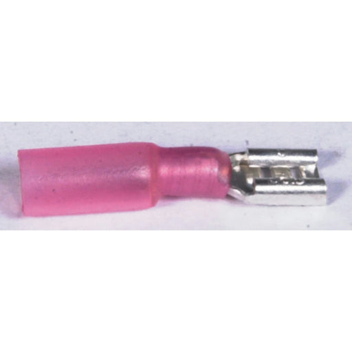 Mini Female Spade - Red - Pkt 8 - Self Sealing Quick Connectors