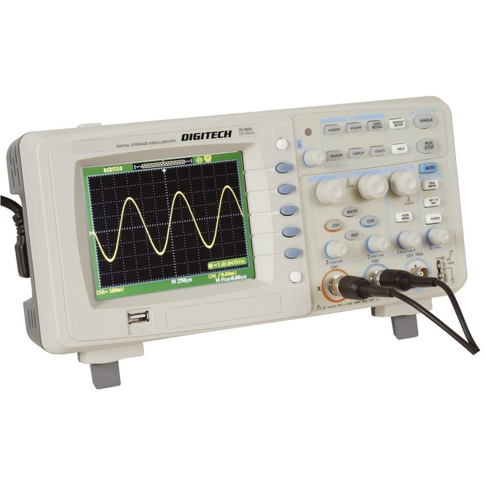 25MHz Dual Trace Digital Storage Oscilloscope