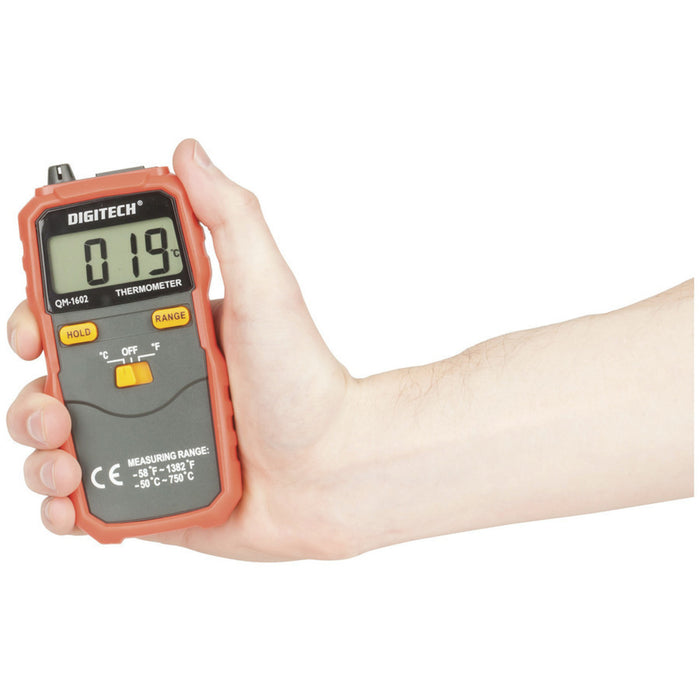 Digital Thermometer with K-Type Thermocouple