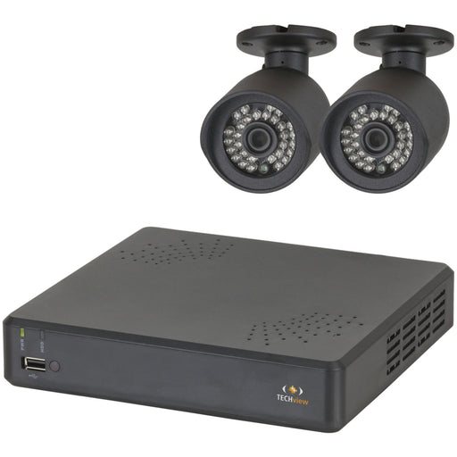 4 Channel NVR Kit with 2 x 720p IP Cameras