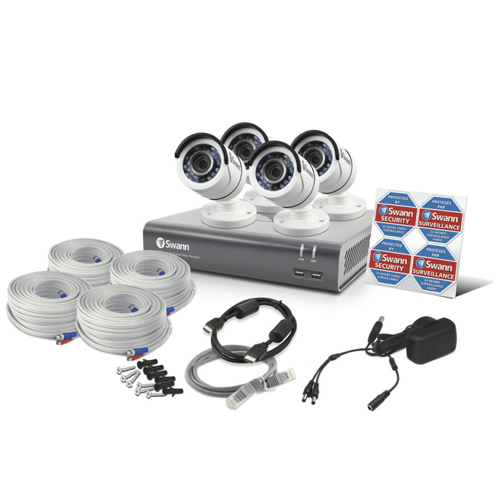 Swann 4 Channel 1080p DVR Kit with 4 x 1080p Cameras