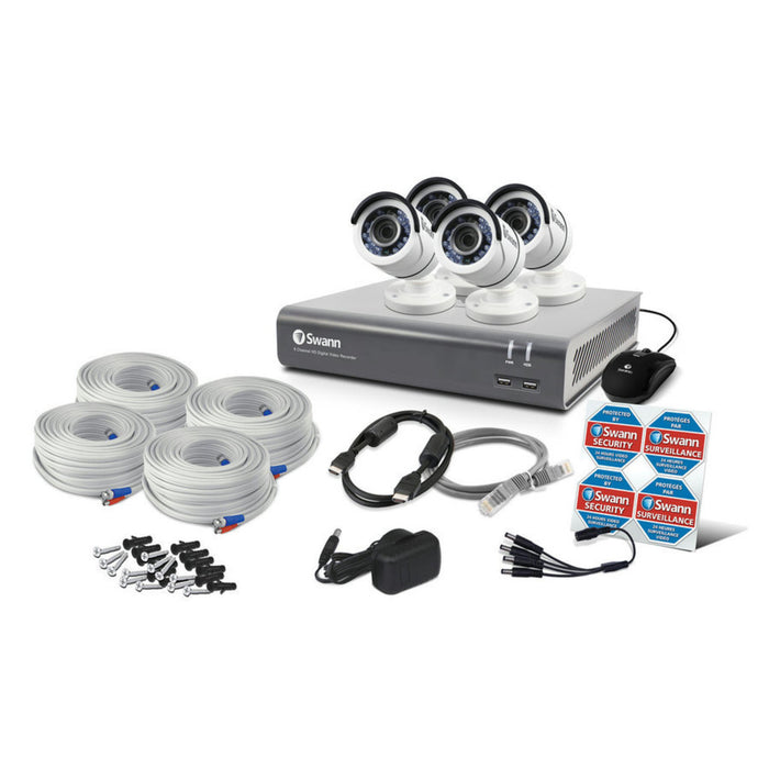 Swann 8 Channel 1080p DVR Kit with 4 x 1080p Cameras