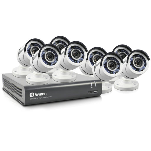 Swann 8 Channel 1080p DVR Kit with 8 x 1080p Cameras