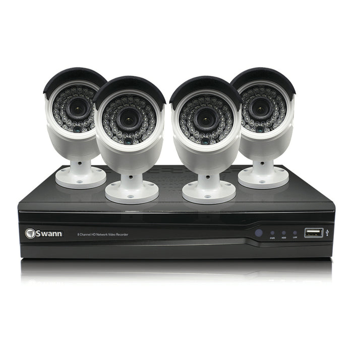 Swann 8 Channel NVR Kit with 4 x 4MP Bullet Cameras