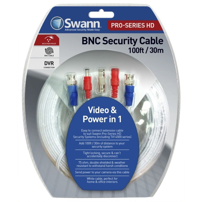 Swann Video & Power 30m Extension Cable