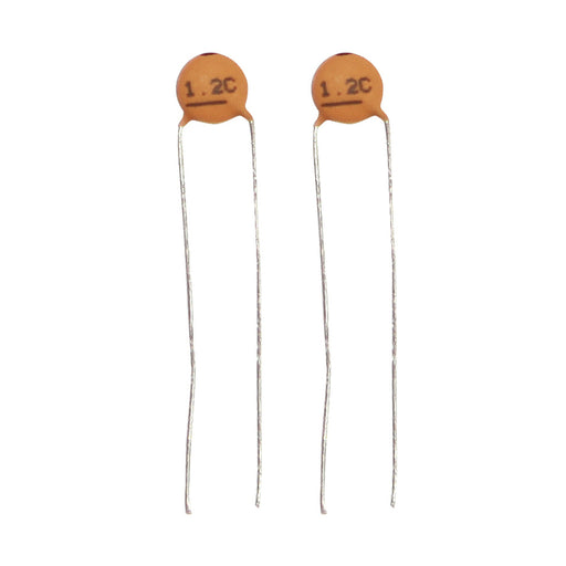 1.2pF 50VDC Ceramic Capacitors - Pack of 2