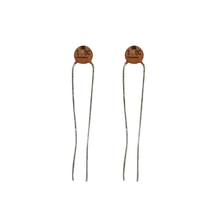 1.8pF 50VDC Ceramic Capacitors - Pack of 2