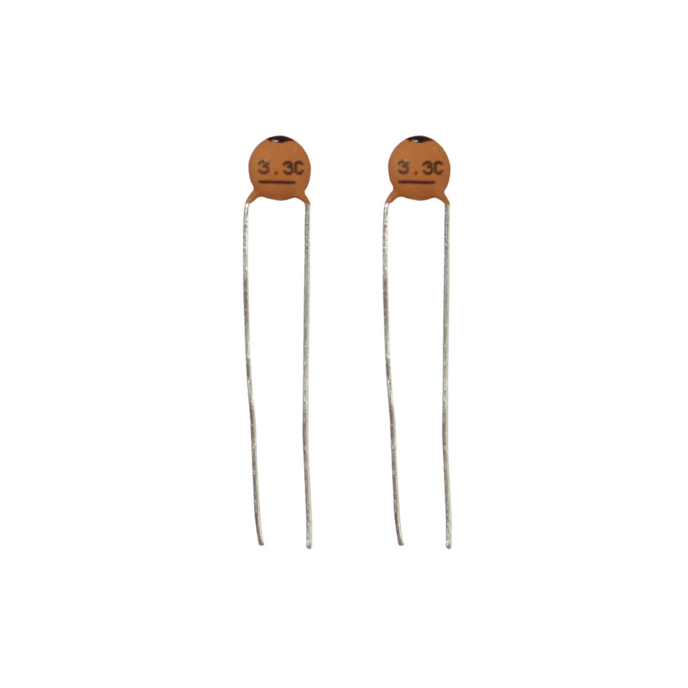 3.3pF 50VDC Ceramic Capacitors - Pack of 2