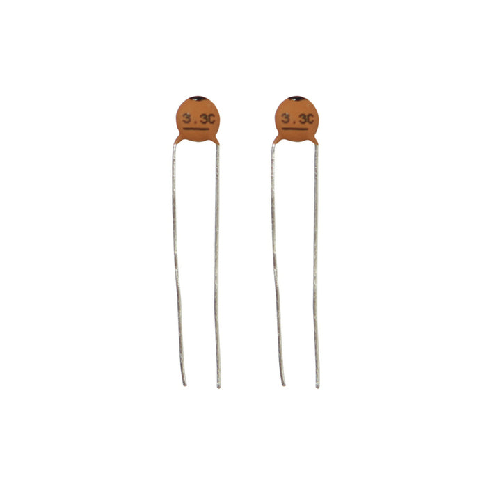 3.3pF 50VDC Ceramic Capacitors - Pack of 2