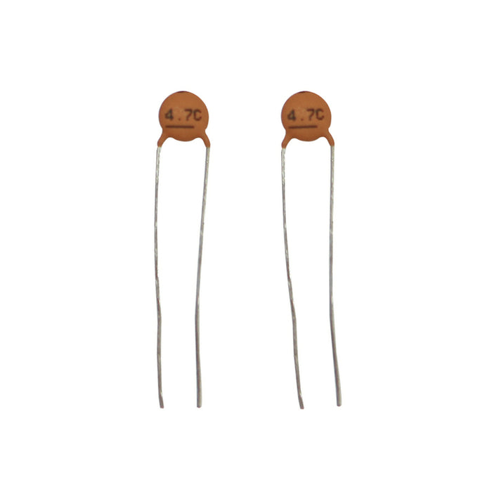 4.7pF 50VDC Ceramic Capacitors - Pack of 2