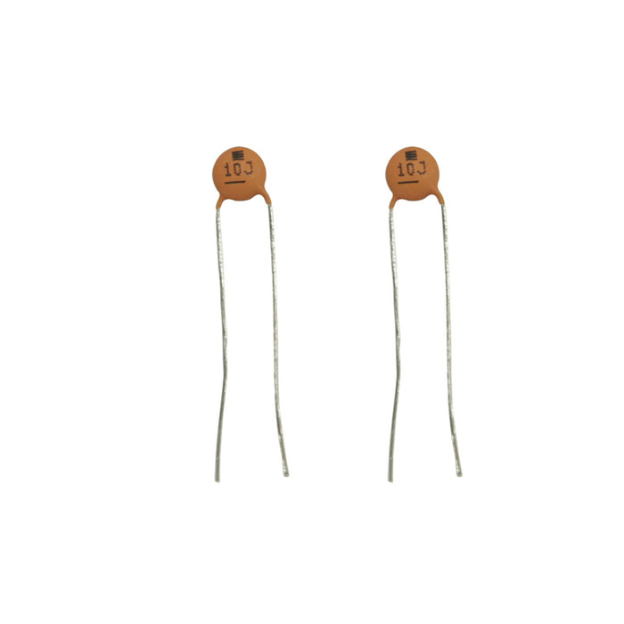 10pF 50VDC Ceramic Capacitors - Pack of 2