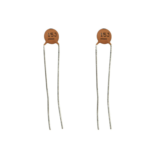 15pF 50VDC Ceramic Capacitors - Pack of 2