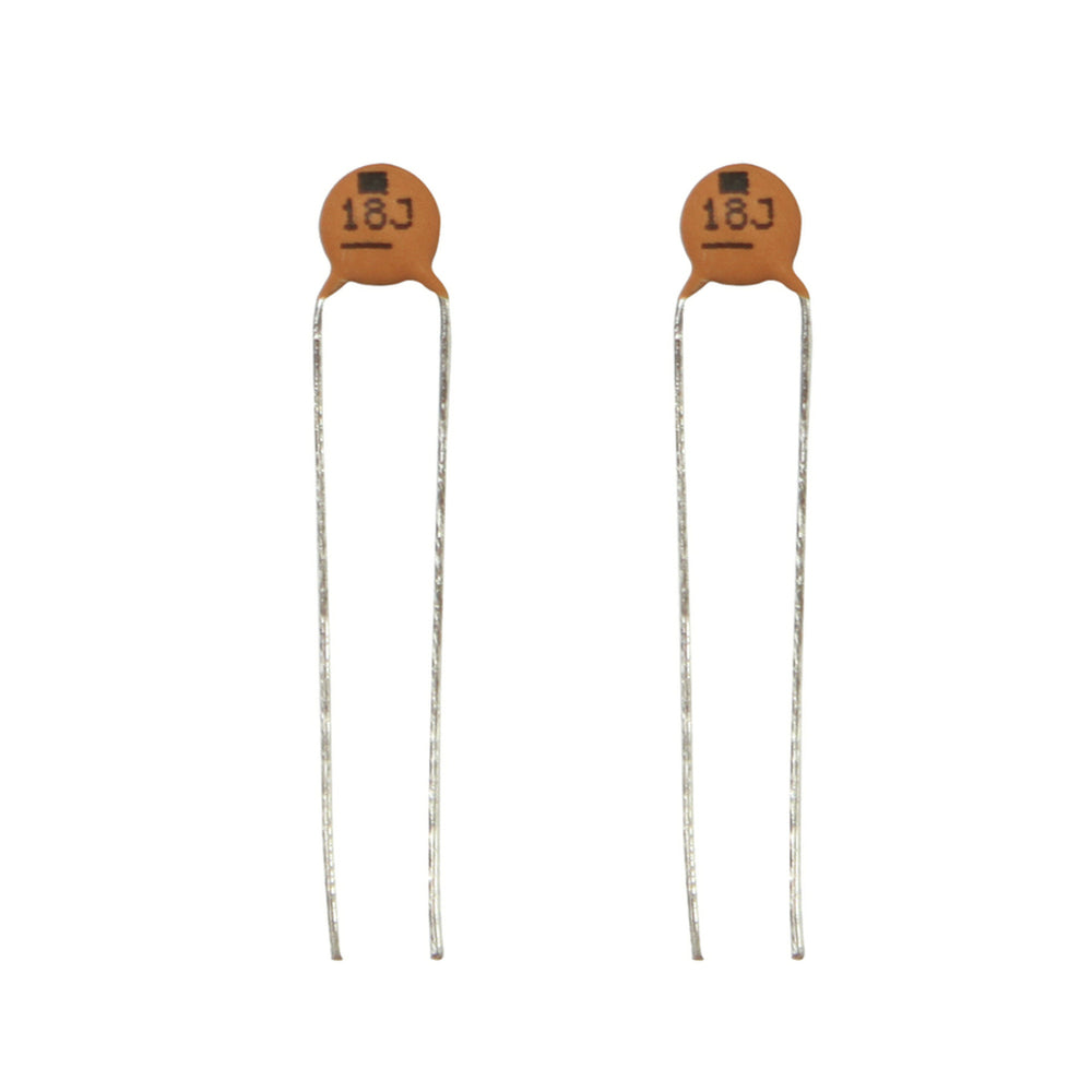 18pF 50VDC Ceramic Capacitors - Pack of 2