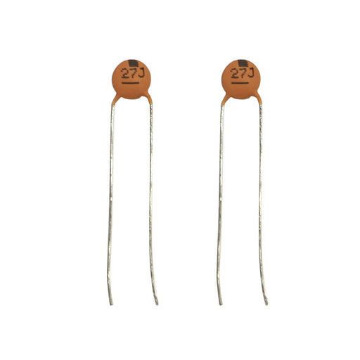 27pF 50VDC Ceramic Capacitors - Pack of 2