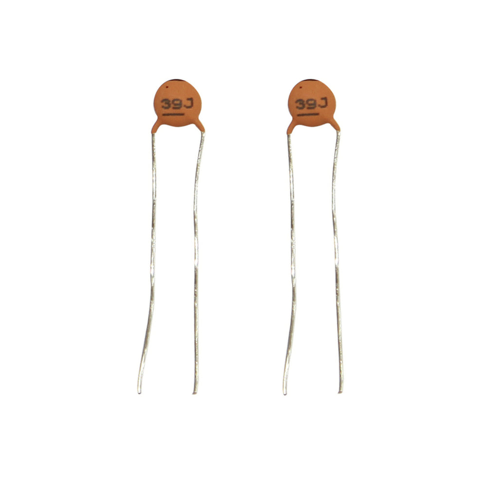 39pF 50VDC Ceramic Capacitors - Pack of 2